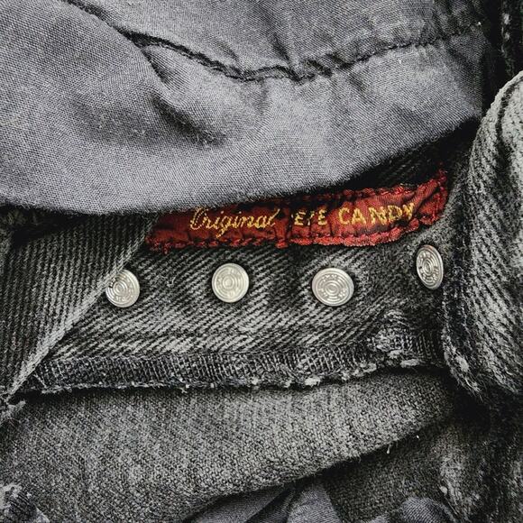 Vintage Pepe Jeans Candy Dark Denim High Rise Button Fly Tapered Leg Jean 24 5/6 - Picture 4 of 9